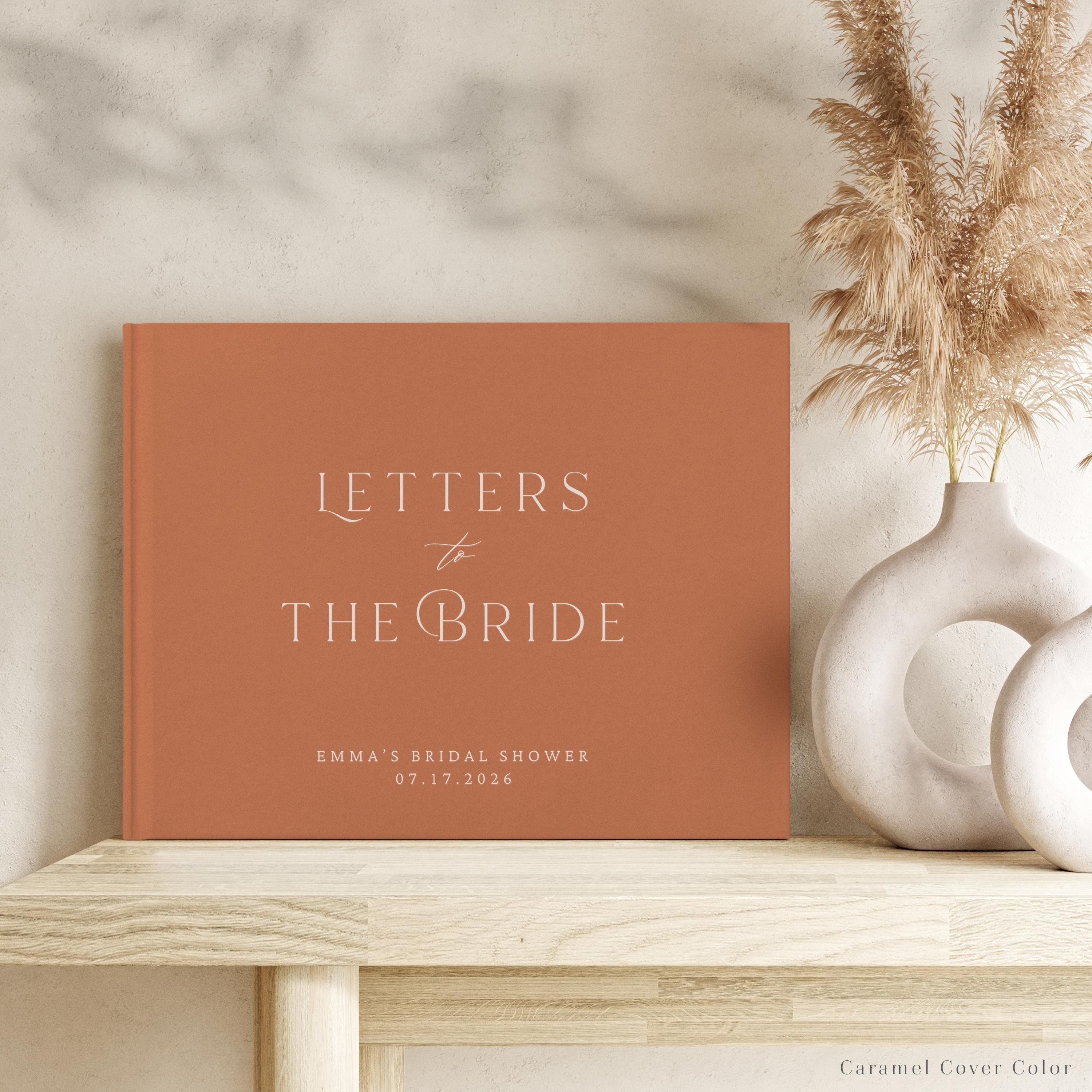 Letters to the Bride Guest Book, Personalized Bachelorette Party Guestbook, Bridal Shower Photo Album, Bachelorette Instant Photo Book