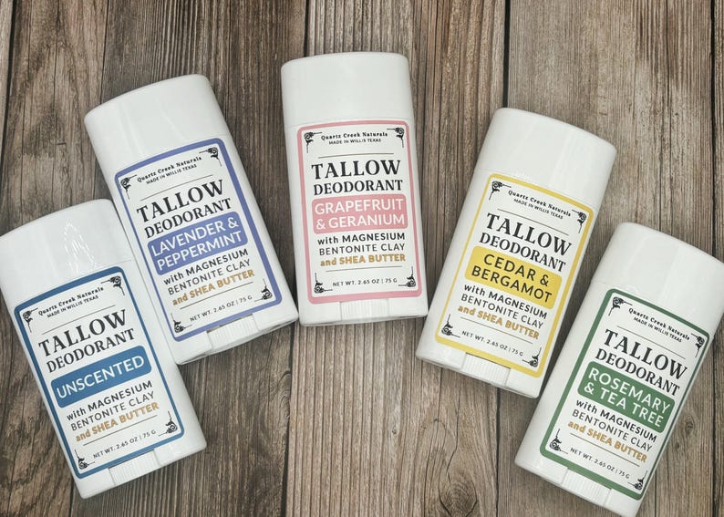 Natural Tallow Deodorant - With Magnesium - For Men or Women - Aluminum Free Bild 6