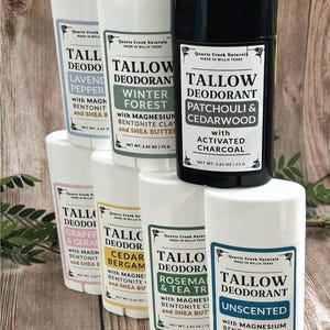 Natural Tallow Deodorant - With Magnesium - For Men or Women - Aluminum Free Bild 4