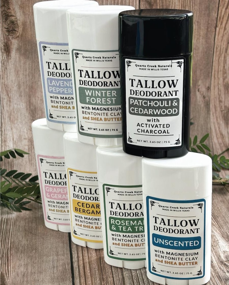 Natural Tallow Deodorant - With Magnesium - For Men or Women - Aluminum Free Bild 4
