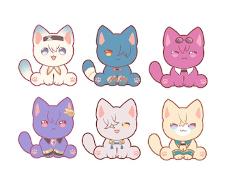 Honkai Star Rail Cat 5" Keychain Plushies