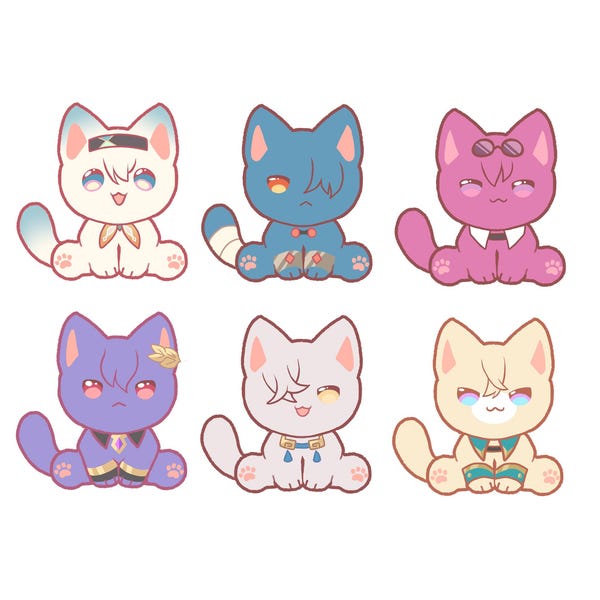 Llavero de peluche Honkai Star Rail Cat de 5 pulgadas