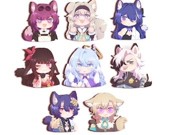 Honkai Star Rail Wooden Pins 2"