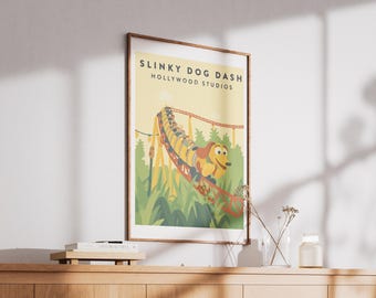 Slinky Dog Dash, Hollywood Studios, Wall Print, Poster