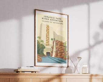 Jurassic Park River Adventure, Islands of Adventure, Wall Print, Poster