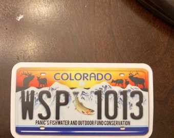 Widespread Panic License Plate Sticker 2” x 4”