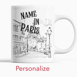 Emily In Paris Mug - Personalize Paris Mug - Your Name In Paris Gift - Netflix Show Inspired - Great Gift If You Love Paris