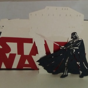 Star Wars 3D Kirigami Pop-up Greeting Card