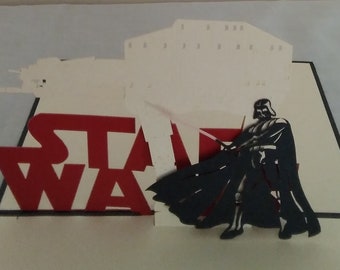 Star Wars 3D Kirigami Pop-up Greeting Card