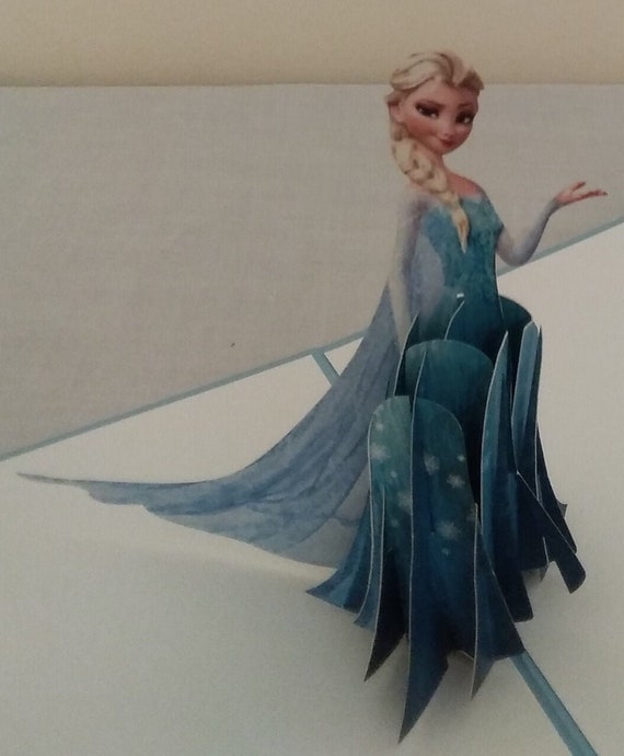 Elsa From Frozen 3D Pop-up Greeting Card | Etsy