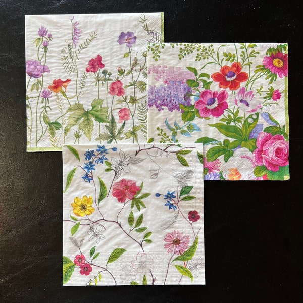 Decoupage Napkins Etsy