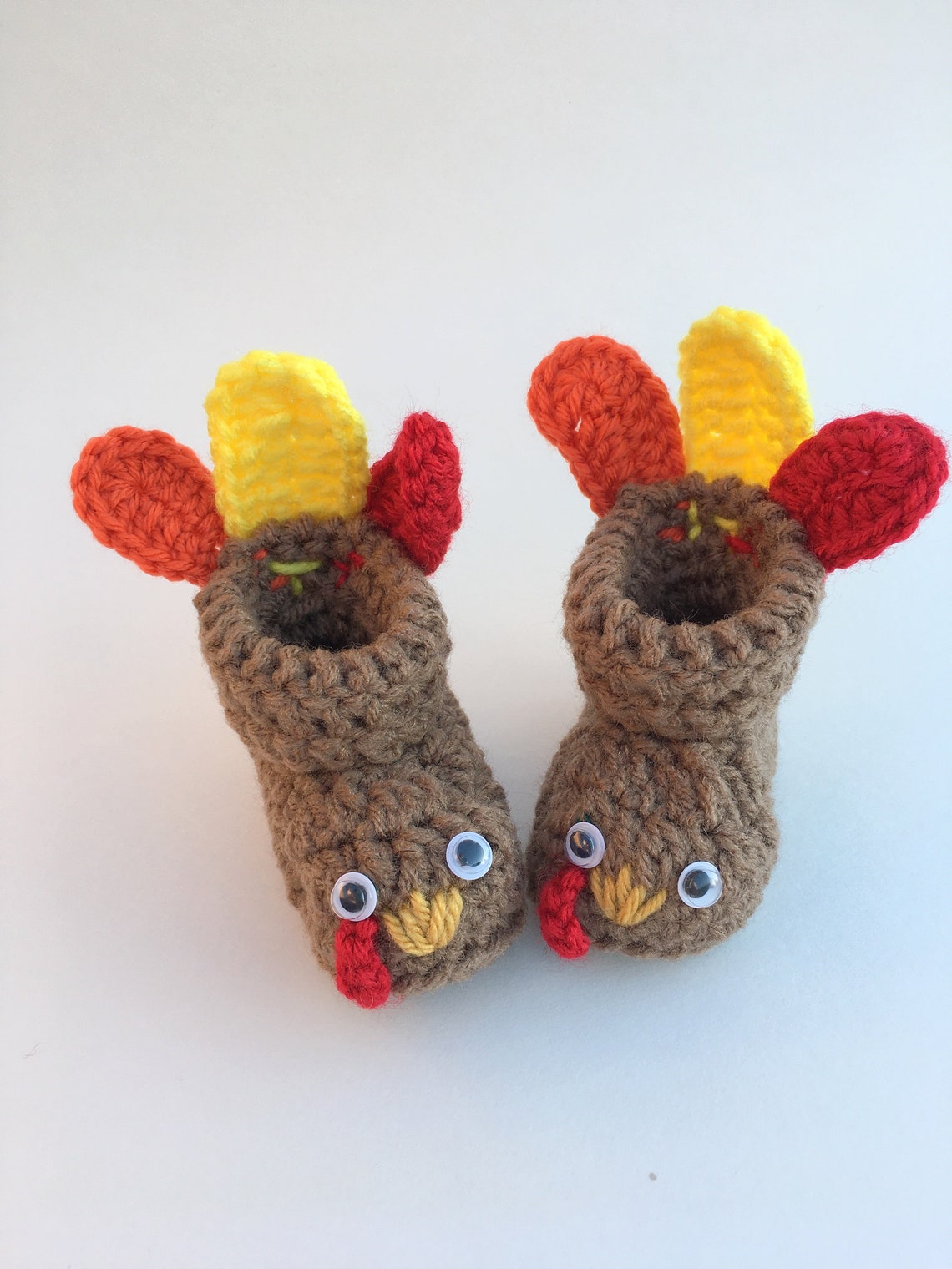 Turkey Shoes Turkey Booties Thanksgiving Booties Baby - Etsy