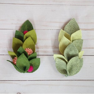 Chunky Variegated Leaf Crown headband