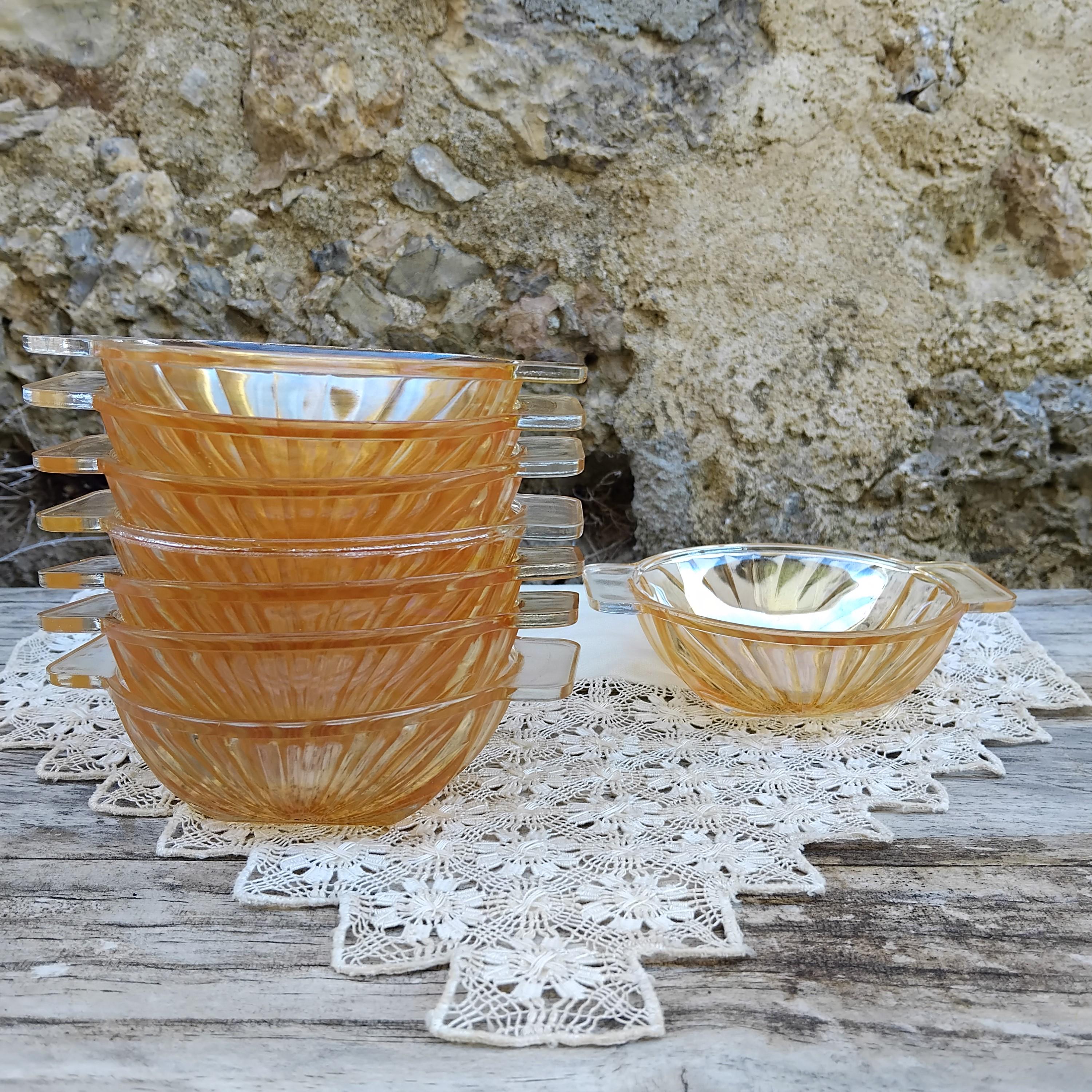 2 ramequins LEVER en verre transparent - Vintage - Les décos de B.E.N