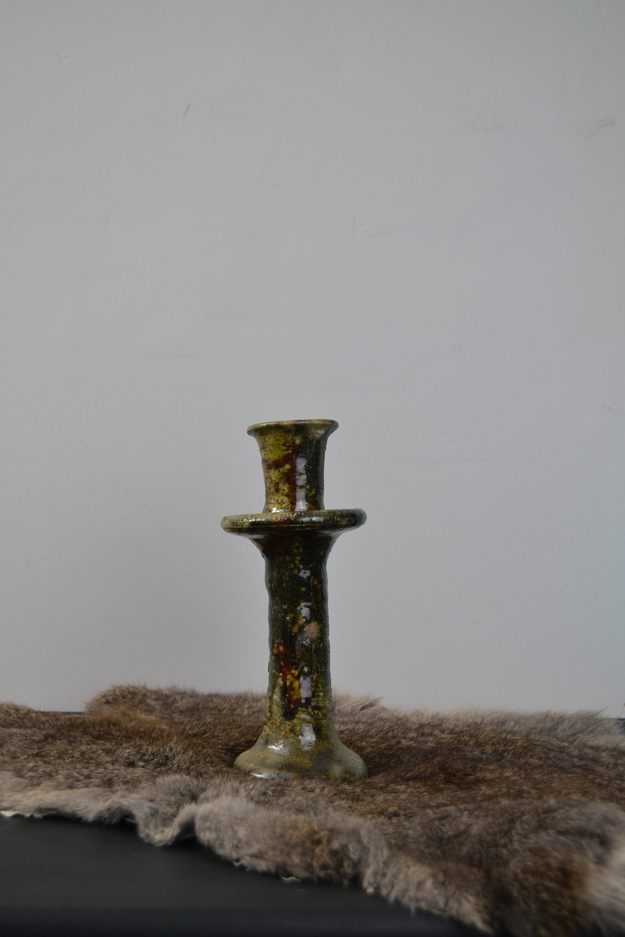 Poterie de Tamegroute/Bougeoir en Céramique Ethnique et Boheme/ Artisanat Marocain Authentique, Ance