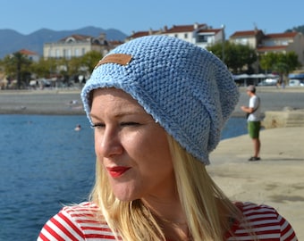 Berbermütze aus handgestrickter Schafwolle/ bunte Wollmütze/ stilvolle Wintermütze/ Erwachsenen- und Mischmütze/ Bohemian oder Urban