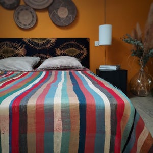 Authentic old Berber blanket 170x270 cm / HAIK VINTAGE 169 / hand-woven Moroccan blanket / unique / boho / old fabric