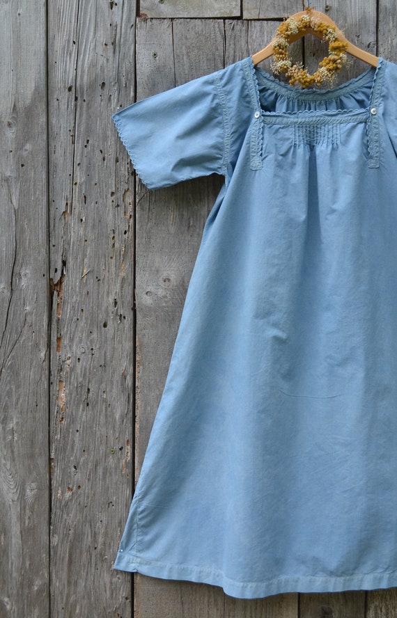 Vintage cotton dress dyed with plants/ recycled 2… - image 3