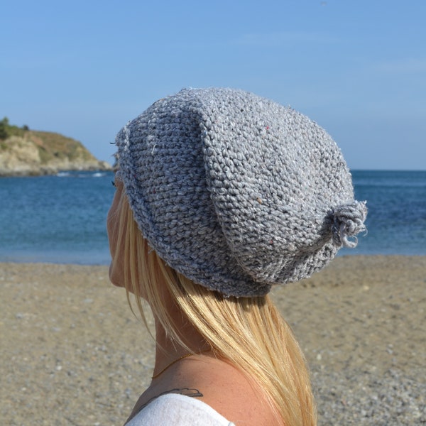 Bonnet berbère en laine de mouton tricoté à la main/ bonnet en laine coloré/ bonnet d'hiver stylé/ bonnet adulte et mixte/ boheme ou urbain