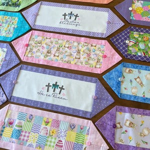 Easter Mini Table Runner, Small Table Runner, Seasonal Table Runner, Spring, Easter Bunny