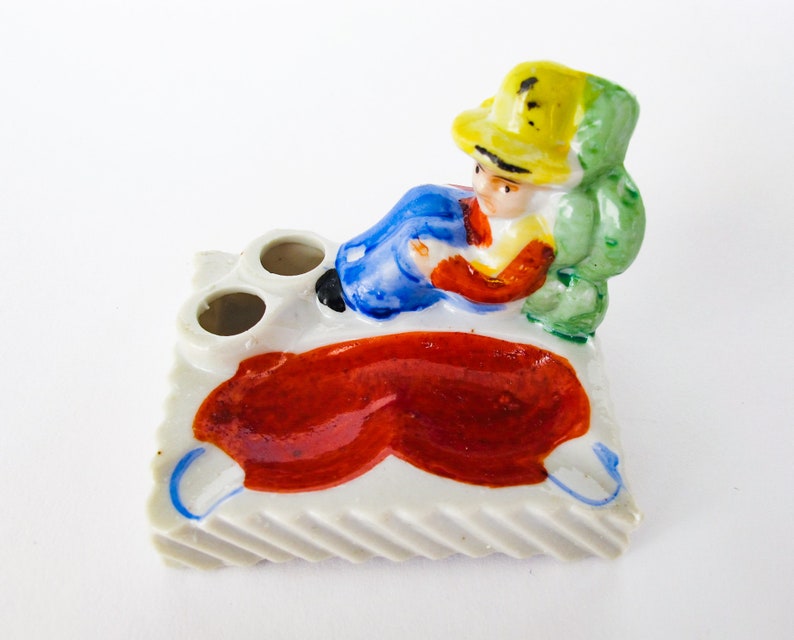 Vintage made in Japan Cowboy and Cactus Ashtray