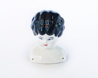 Vintage Porcelain Baby Doll Head: 1969 China Doll Part