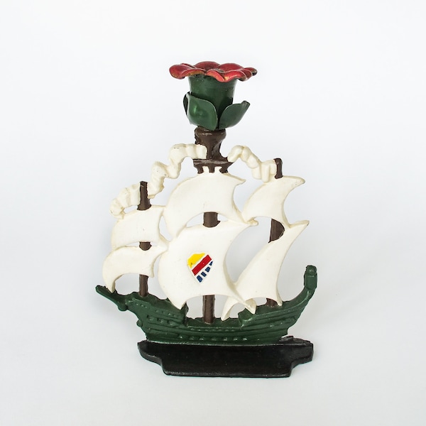 Antique Ship Candle Holder Etsy