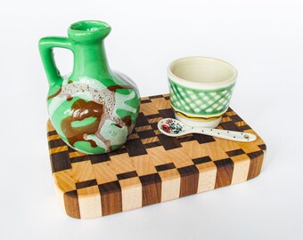 Green Pitcher Vase Ceramic Creamer Colorado Souvenir Vintage Hand Crafted by P.C.A. USA