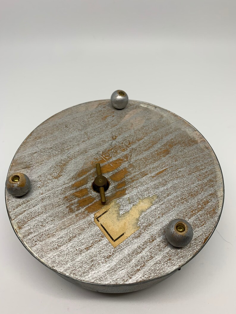 Antique powder puff tin music box 1930s Victorian collectables Etsy