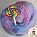 Cotton Candy Twist Slime Scented Fluffy Slime With Charm 