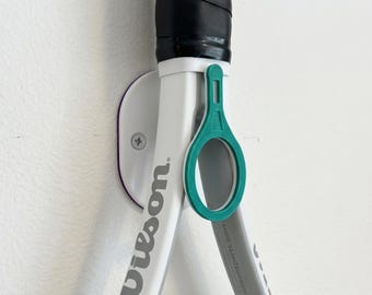 Tennis Racket Wall Hanger - Grand Slam Edition