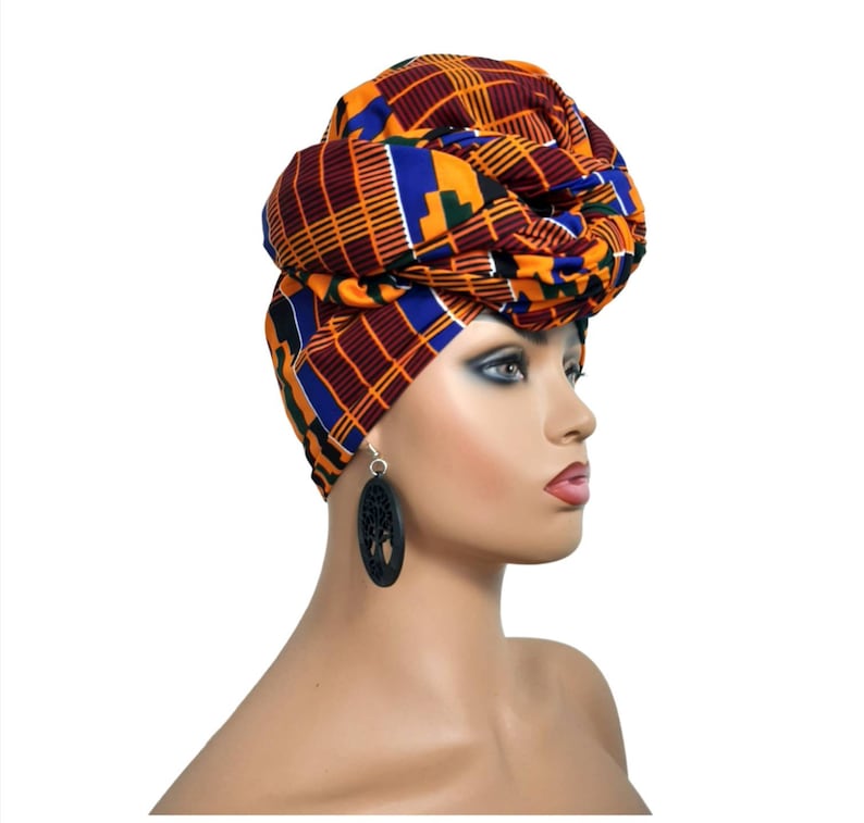 Kente Head Wraps for Women | African Headwraps | Ankara Head Wrap ...