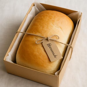 Pan blanco suave casero – Pan de molde fresco – Regalo de repostería para amantes de la gastronomía