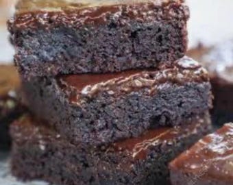 Gourmet Fudge Brownies Gift Box - Fresh Baked Homemade Dessert