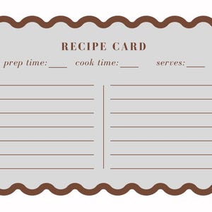 Printable Receipe Page
