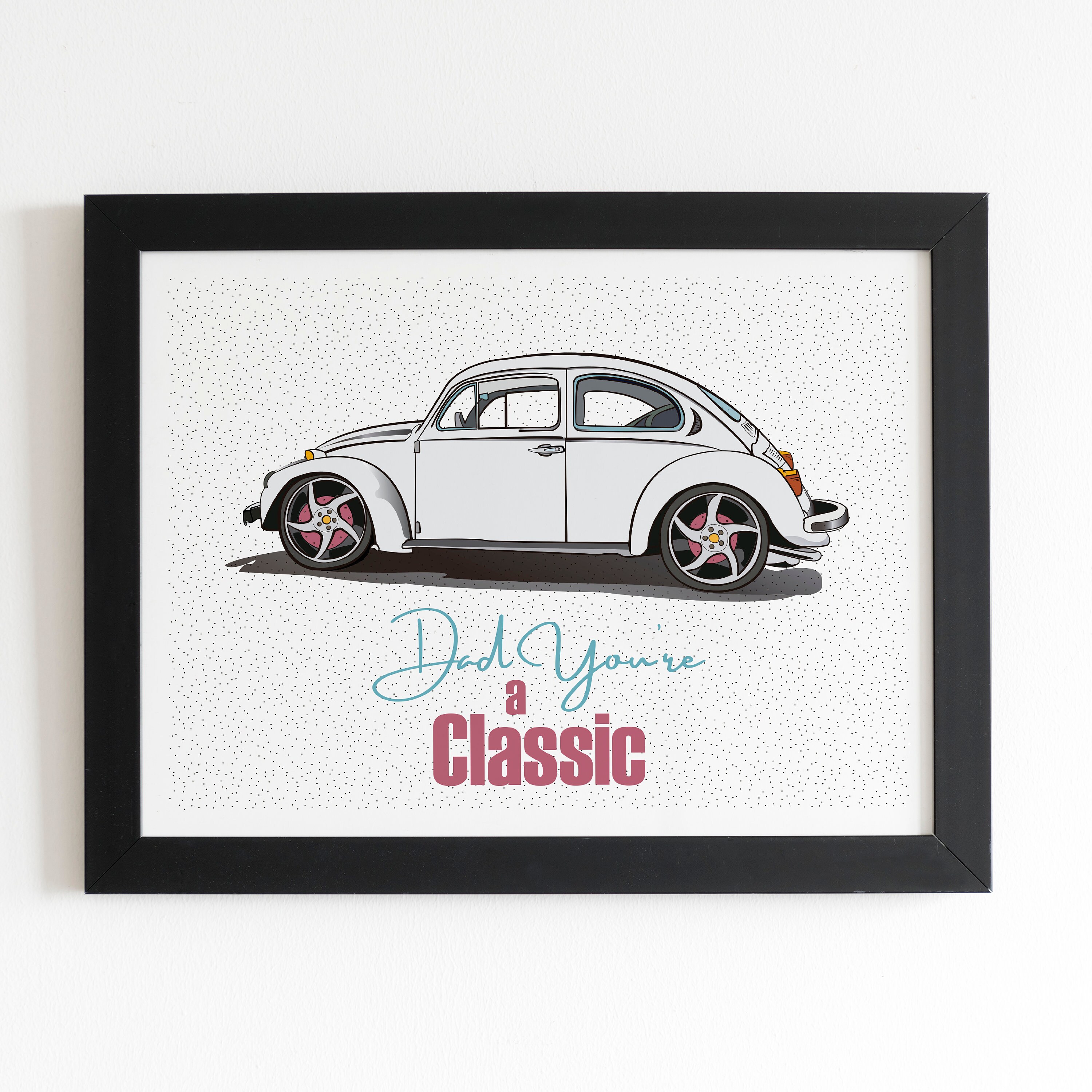 Volkswagen Beetle Framed Volkswagen Beetle Poster Volkswagen Etsy