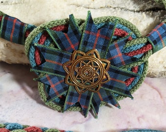 Tartan Handfasting Ribbon | Flower of Scotland Tartan Handfasting Ribbon Version 2