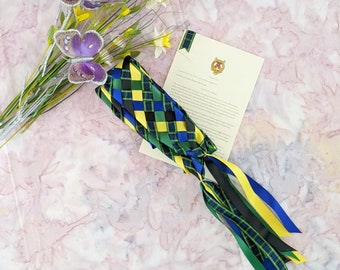 Tartan Handfasting Band | Schottenkaro | Sechs Strang Handfasting Ribbon |Handfasting Cord