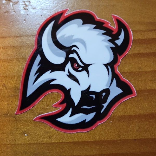 Buffalo Sabres Black and Red goat logo