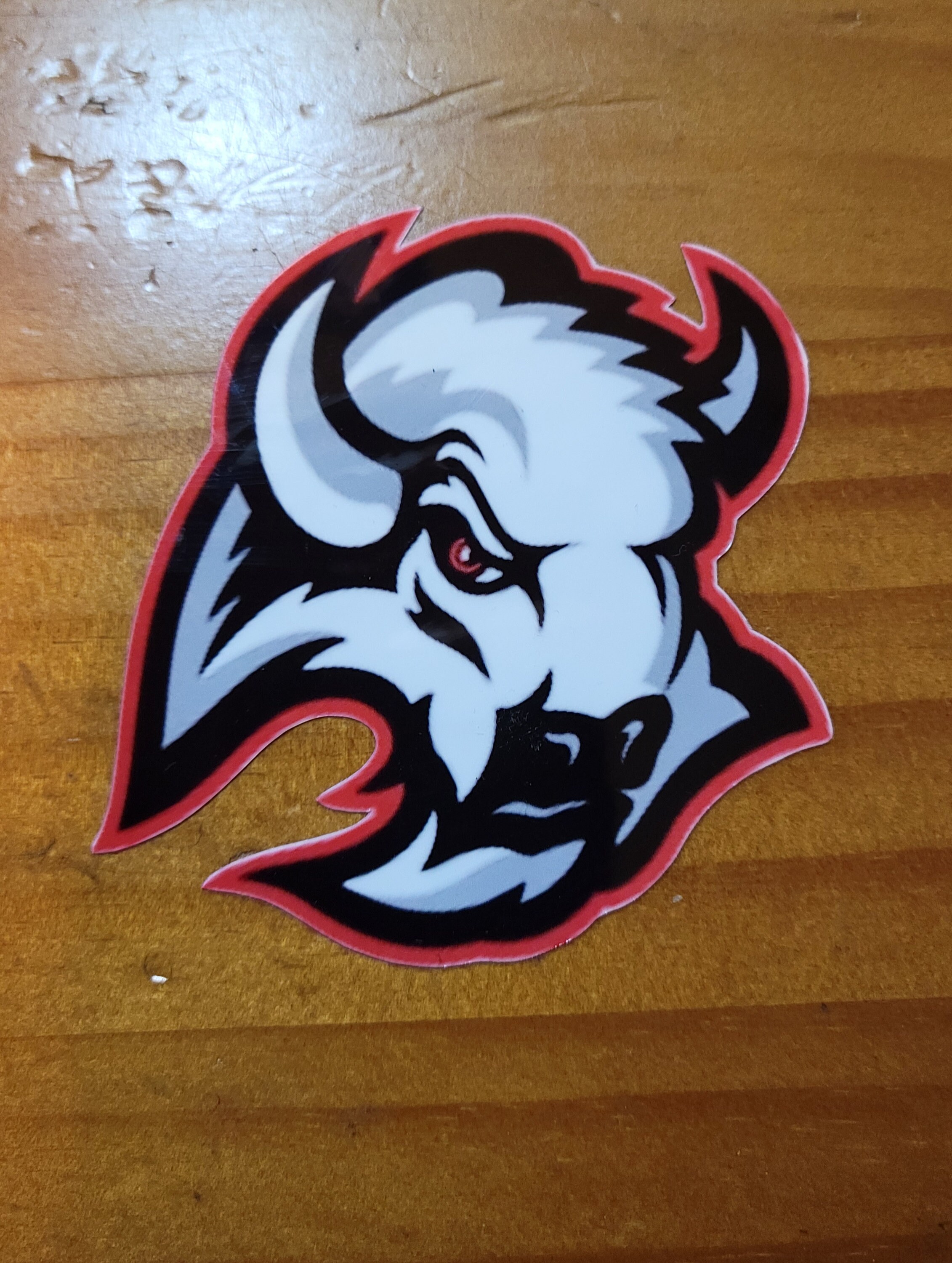 Buffalo Sabres Mascot Sticker / Vinyl Decal, Sabretooth Mascot Sticke