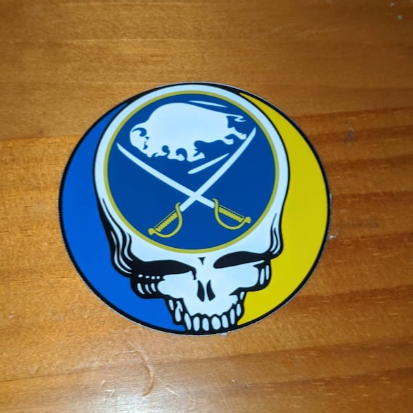 Buffalo Sabres Grateful Dead 3" laminated vinyl sticker