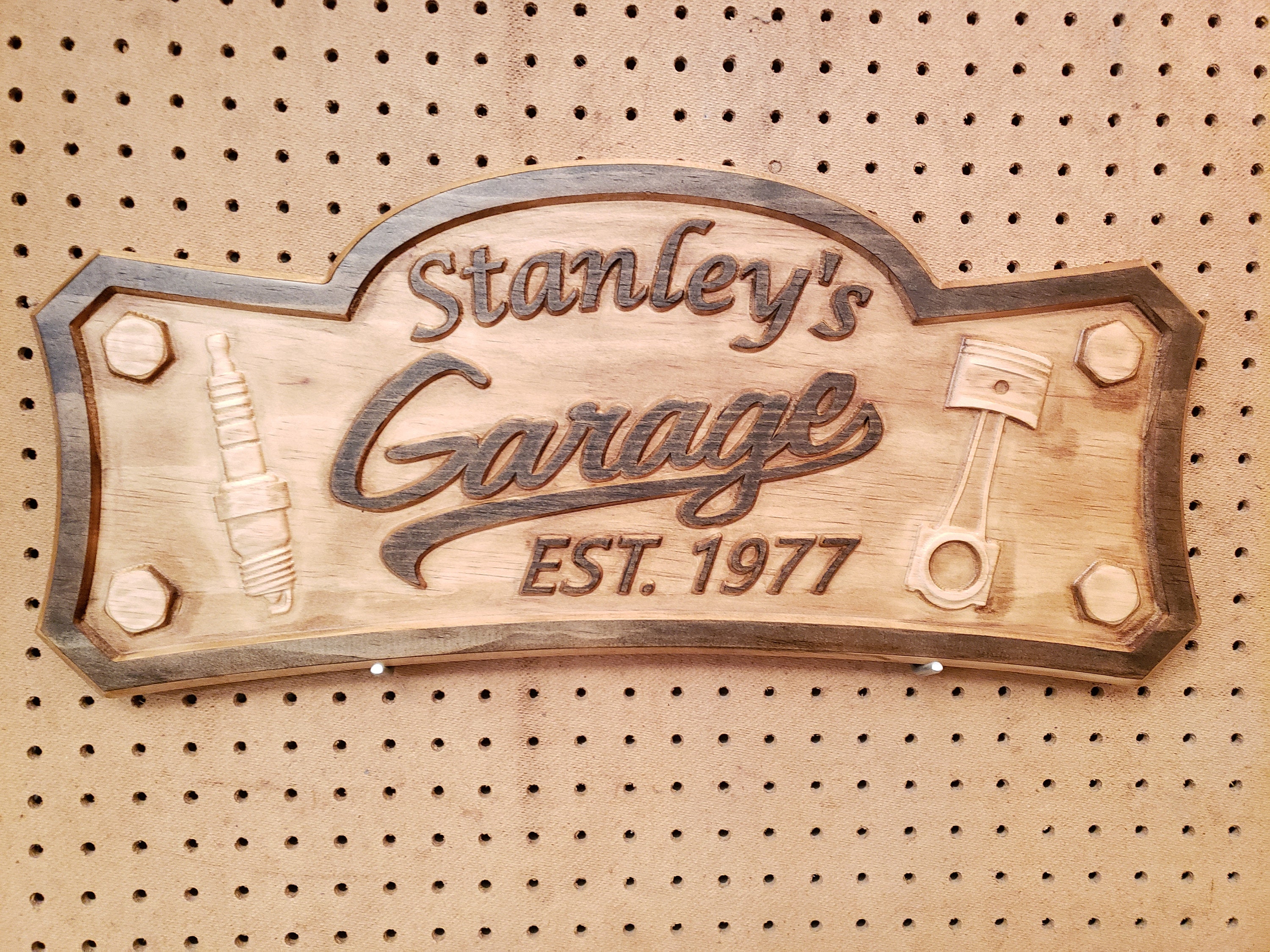 Personalized Garage Sign Shop Sign Established Personalized Etsy