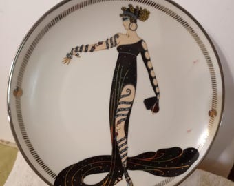 Franklin Mint the House of Erte Collectors Porcelain Plate