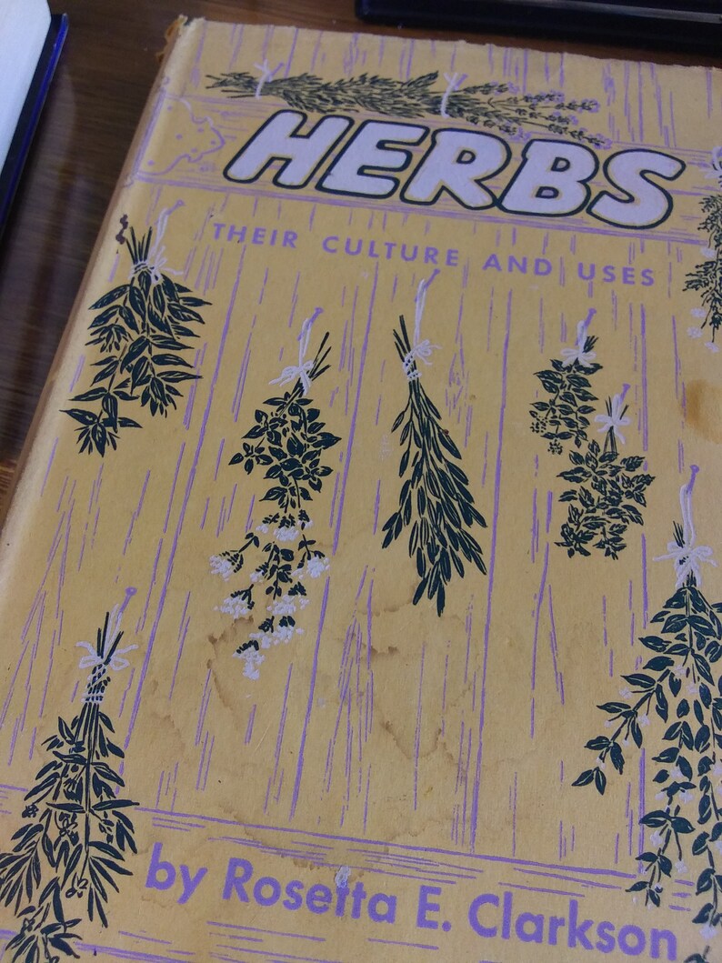 Vintage Book Herbs Their Culture and Uses by Etsy