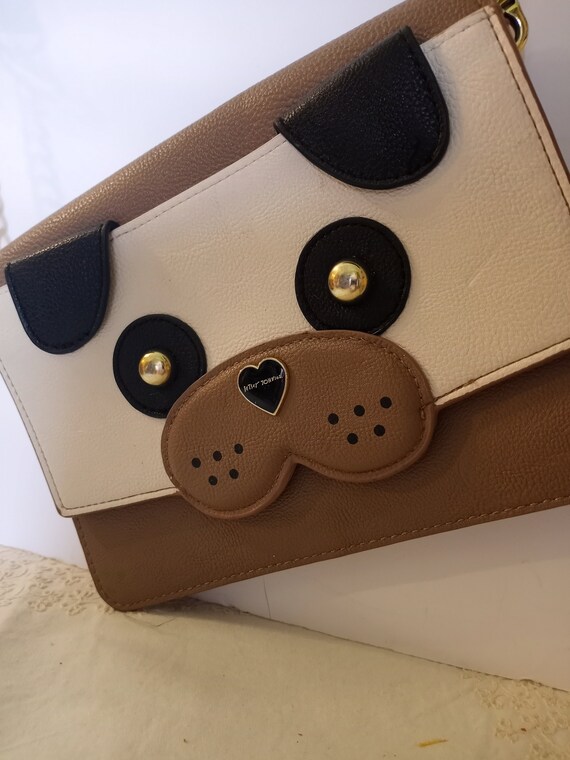Betsey Johnson Dog Shoulderbag, Crossbody Purse, Beig… Gem