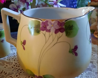 シャンパン　1986年 Antique Nippon Tohina Te-oh Cider Pitcher Set, With 3 Cups