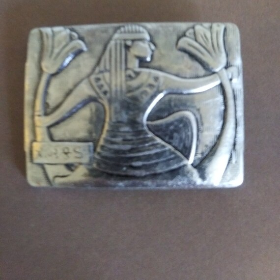 Vtg Solid Sterling Silver Egyptian Goddess In the… - image 9