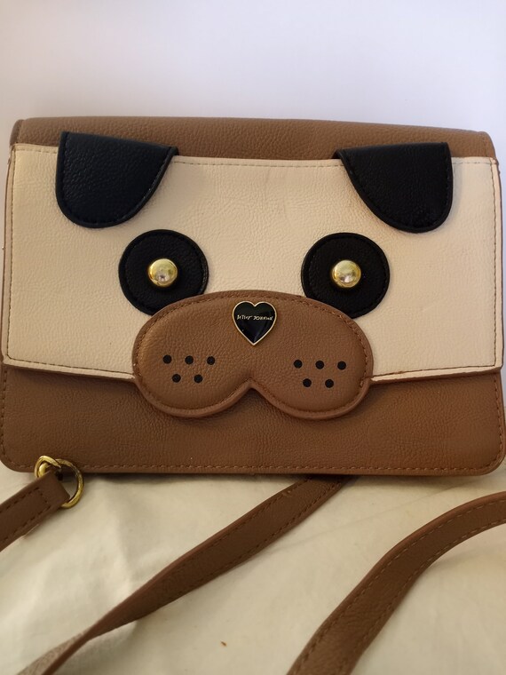 Betsey Johnson Dog Shoulderbag, Crossbody Purse, Beig… Gem
