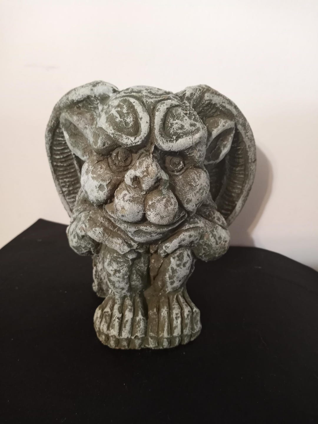 Vintage Cement Gargoyle Statue: 1990s Garden Decor (6.5") - Etsy