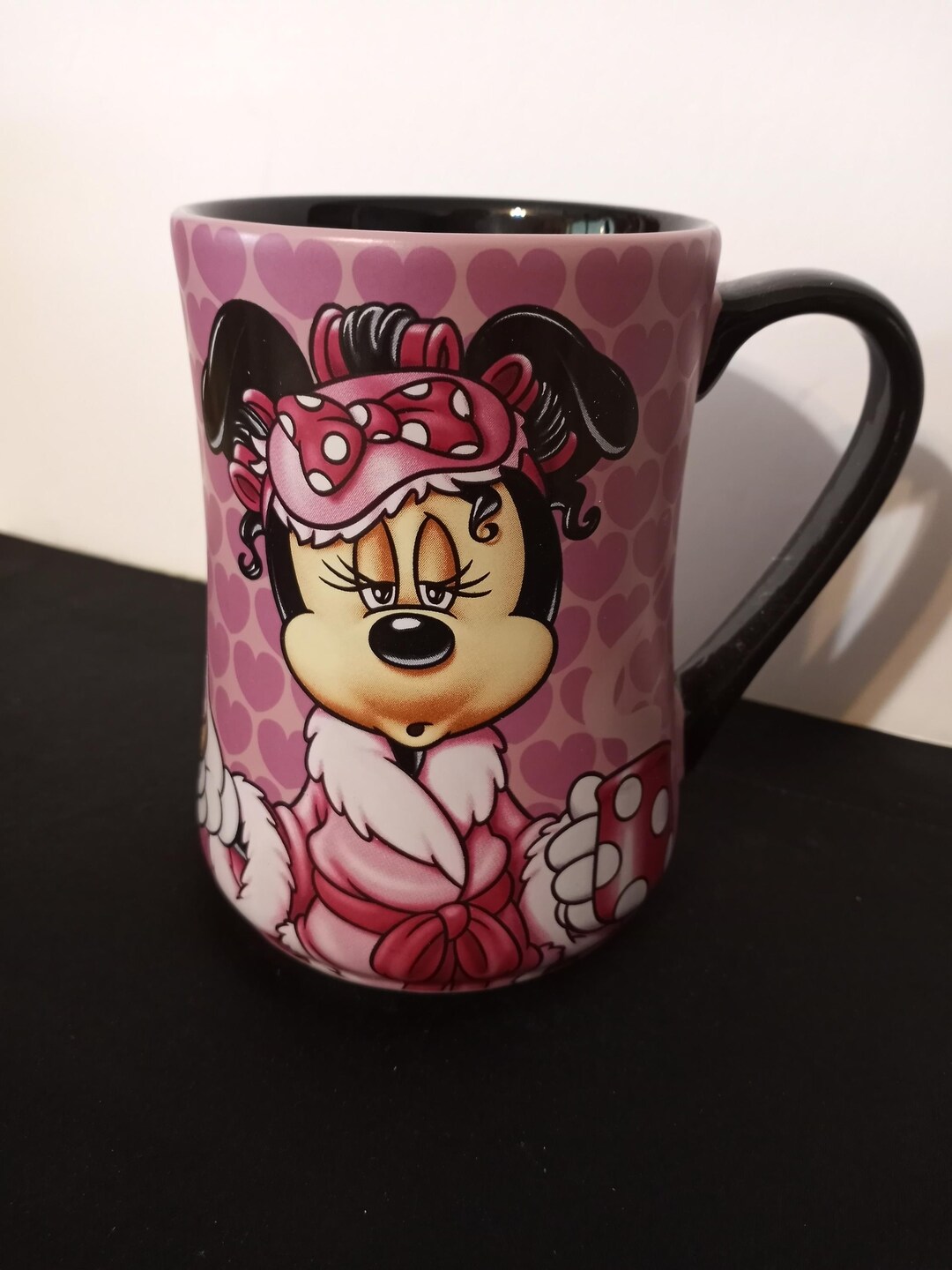 Vtg Walt Disney Store Minnie Mouse Ceramic Coffee Mug, Mornings Aren't